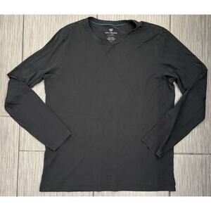 Mack Weldon Black Long Sleeve T-Shirt Size XL Pima Cotton Daily Wear Classic